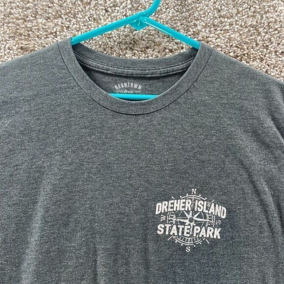Dreher Island Skate Park Shirt Adult Large Grey Lake Murray South Carolina Logo - Picture 7 of 12